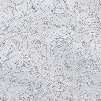 Perforated Stencil 40x69 cm. LARGE SIZE - Seamless Motif Rumi Lotus Tile / Plate Pattern