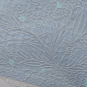 Perforated Stencil 40 cm. - 16th century Damascus Style Iznik Pomegranate, Hatayi and Cloud
