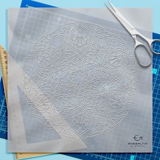 Perforated Stencil Set 5-Piece - Tulip Rose Botanical Motif Tile Pattern