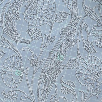 Perforated Stencil -  Iznik 16th century Triple Rose Composition Tile Pattern