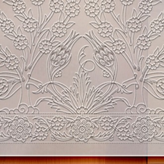 Perforated Stencil 40x60 cm. Oversized - Bordered Tree of Life Motif Tile Panel Pattern
