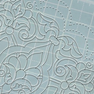 Perforated Stencil 30 cm. - 8 Rumi Tile Plate Pattern