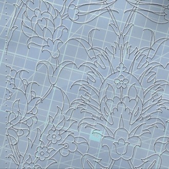 Perforated Stencil 20 x 20 cm – Ulama Symmetrical Hatayi Tile Pattern