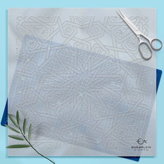 Perforated Stencil 40 x 40 cm - Star Interlace / Seljuk Star Tile Pattern