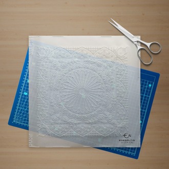 11-Piece Perforated Stencil Set – Sicilian Style Motif Tile Pattern