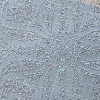 Perforated Stencil 50 cm. - Symmetrical Lale Hatayi Tile Plate Pattern
