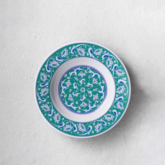 Perforated Stencil 40 cm. - İznik Baba Nakkaş Lotus Rumi Motif Tile Plate Pattern