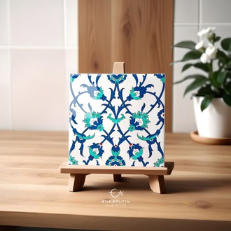 Perforated Stencil 20 x 20 cm. - Hatayi Ivy Tile Pattern