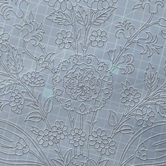 Perforated Stencil - Original Iznik 19th century Chrysanthemum Hyacinth Tulip Tile Pattern
