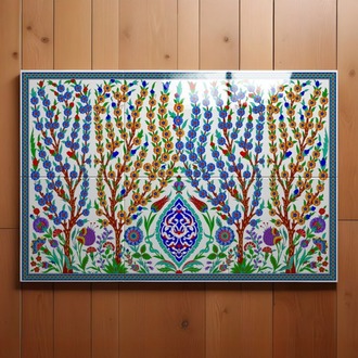 Perforated Stencil 60x90 cm. MAXI SIZE - Hasbahce Tree of Life and Plant Motif Panel