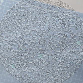 Perforated Stencil 40 cm. - 15th century Classic Iznik Lotus Hatayi Motif Tile Plate Pattern