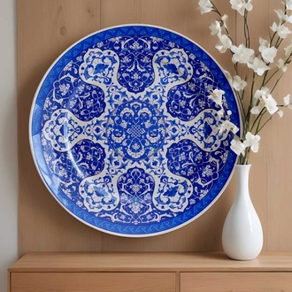 Perforated Stencil 40 cm. - Baba Nakkaş 1510 Rumi Lotus Motif Tile Plate Pattern