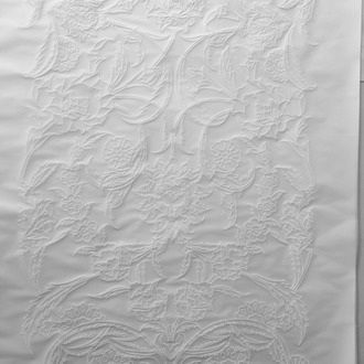 Perforated Stencil 40x60 cm. Oversized - Hatayi and Dagger Leaf Motif Tile Pattern