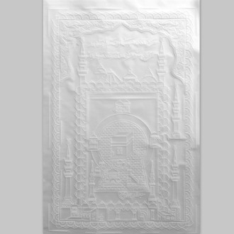 Perforated Stencil 40x60 cm. - Oversized Kaaba Motif Tile Pattern