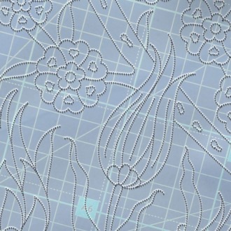 Perforated Stencil 20 x 20 cm – Sectional Motif Tulip Penc Tile Pattern