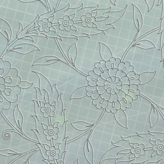 Perforated Stencil 25 x 25 cm – Ulama Seamless Dagger Leaf Claw Tile Pattern