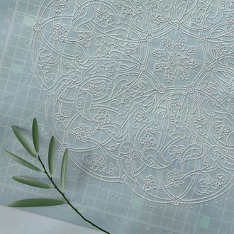 Perforated Stencil -  Tile Plate Pattern with Rumi Motif