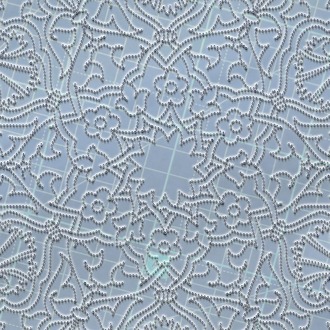 Perforated Stencil 40 cm. - Rumi Carnation Motif Tile Pattern