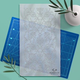 Perforated Stencil 20x40 cm. -  Hatayi Ivy Tile Pattern