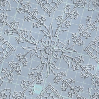 Perforated Stencil 30 cm. - Classic Iznik Tile Pattern with Hyacinth Motif