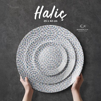 Perforated Stencil 25 x 42 cm. - Seamless Haliç Plate / Tile Pattern