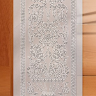 Perforated Stencil 30x100 cm. MAXI SIZE - Herbal Hatayi Vase Motif Tile Pattern