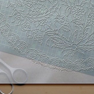 Perforated Stencil 42 cm. - Classic Iznik Pomegranate Tile Plate Pattern