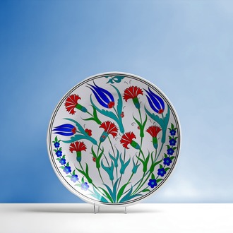 Perforated Stencil 25 cm - Tulip Carnation Tile Plate Pattern