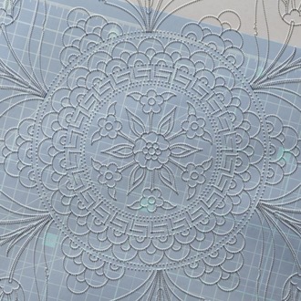 Perforated Stencil 40 cm. - Tulip Carnation Motif Tile Pattern