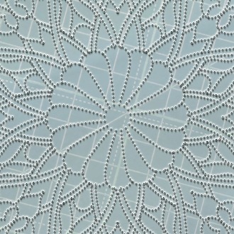Perforated Stencil 30 cm. - 8 Rumi Tile Plate Pattern