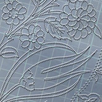 Perforated Stencil - Original Iznik 19th century Chrysanthemum Hyacinth Tulip Tile Pattern