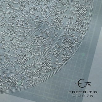 Perforated Stencil 40 cm. - 15th century Classic Iznik Medium Border Lotus Hatayi Tile Pattern