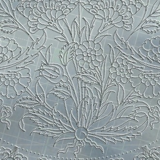 Perforated Stencil 30 cm. - Classic Iznik Pomegranate and Thorn Tile Plate Pattern