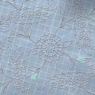 Perforated Stencil 20 x 20 cm – Ulama Dagger Leaf Claw Tile Pattern