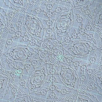 Perforated Stencil 25 cm. - Classic Iznik Penc Passionflower Tile Plate Pattern