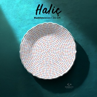 Perforated Stencil 30 cm. - Seamless Haliç Plate Pattern