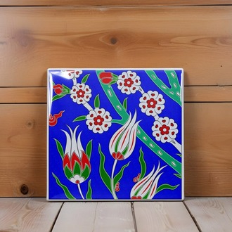 Perforated Stencil 20 x 20 cm – Sectional Motif Tulip Penc Tile Pattern