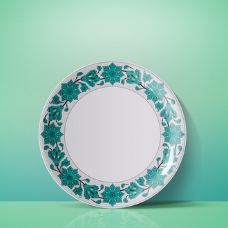 Perforated Stencil - Lotus Motif Tile Plate Edge Pattern