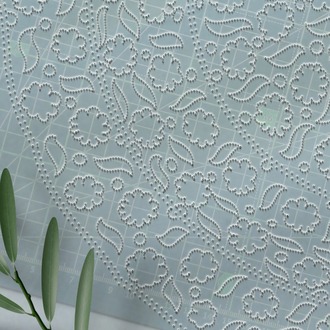 Perforated Stencil 30 cm. - Cloud / Daisy 15th century Classic Iznik Tile Plate Pattern