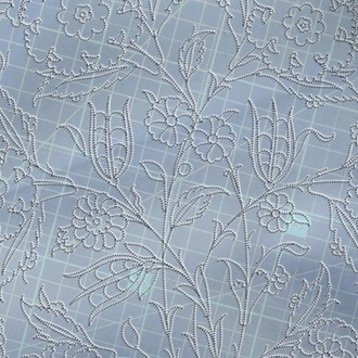 Perforated Stencil 30 cm. - Damascus Style Classic Iznik 1550 Rose Bouquet Tile Plate Pattern