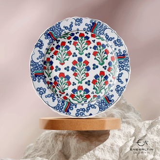 Perforated Stencil -  Hyacinth Motif Iznik Tile Pattern