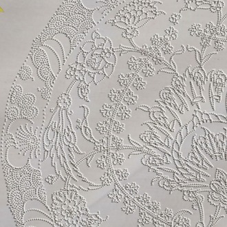Perforated Stencil 30 cm. - Classic Iznik 1545 Symmetrical Hyacinth Hatayi Tile Plate Pattern