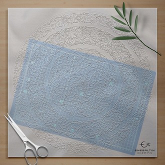 Perforated Stencil 55 cm - Baba Nakkaş 1480 Rumi Lotus Peony Tile Plate Pattern