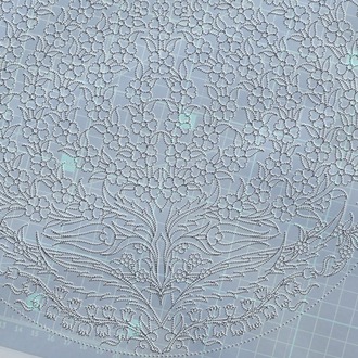 Perforated Stencil 30 cm. - Tile Plate Pattern with Tree of Life Motif