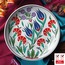 Hazır Şablon Desen - Lale Karanfil Motifli Çini Deseni