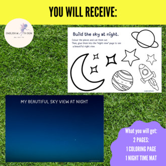 Build The Sky At Night - Cut & Paste Activity