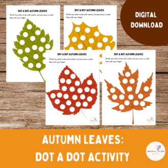 Autumn Leaves: Dot a Dot Activity