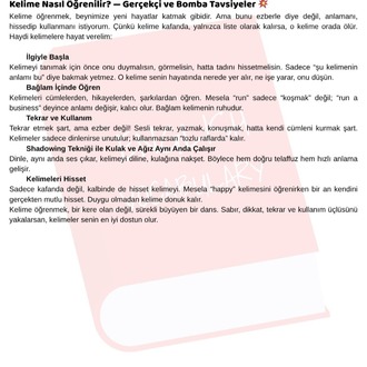 B1 + B2 KELİME PAKETİ + QR KODLU DİNLEME