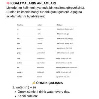 A1 SEVİYE ( Başlangıç )İNGİLİZCE KELİME LİSTESİ + QR KODLU DİNLEME