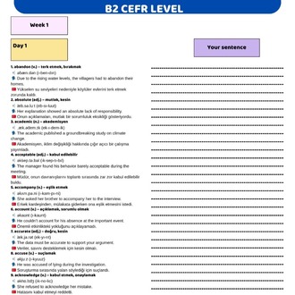 B1 + B2 KELİME PAKETİ + QR KODLU DİNLEME